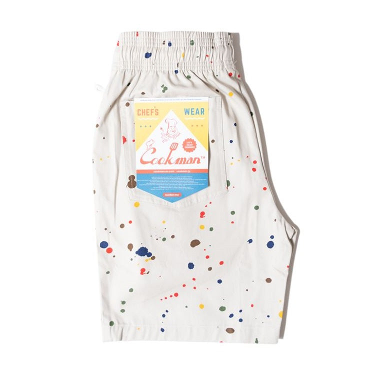 Chef Short Pants - Sauce Splash : Beige