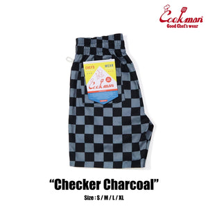 Cookman Chef Short Pants - Checker : Charcoal