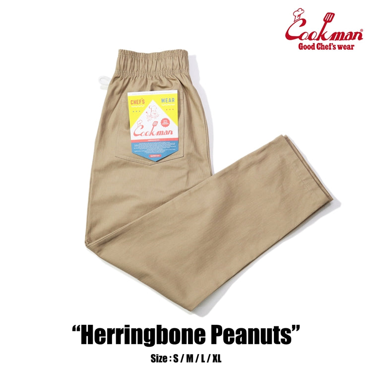 Cookman Chef Pants - Herringbone : Peanuts