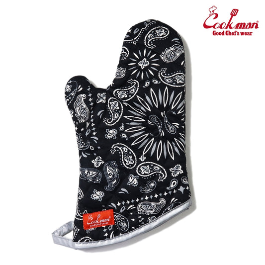 Cookman Oven Mitt - Paisley : Black