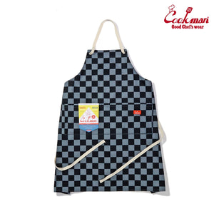 Cookman Wide Pocket Apron - Checker : Charcoal