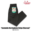 Cookman Chef Pants Semiwide -  Herringbone Stripe : Charcoal