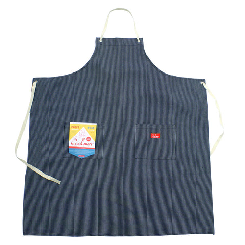 Long Apron - Hickory : Navy