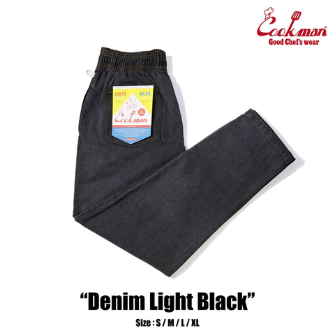 Cookman Chef Pants - Denim : Light Black