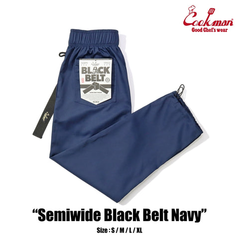 Cookman Chef Pants Semiwide - Black Belt : Navy