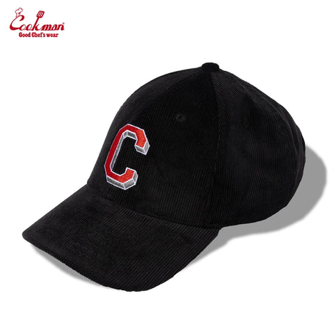Curve Brim Cap : Corduroy Black