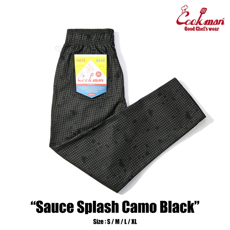 Chef Pants - Sauce Splash Camo : Black