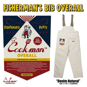 Cookman Fisherman's Bib Overall - Denim : Natural