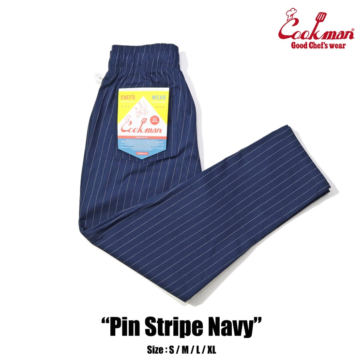 Chef Pants - Pin Stripe : Navy