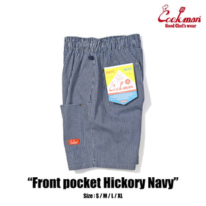 Cookman Chef Short Pants Front Pocket - Hickory : Navy