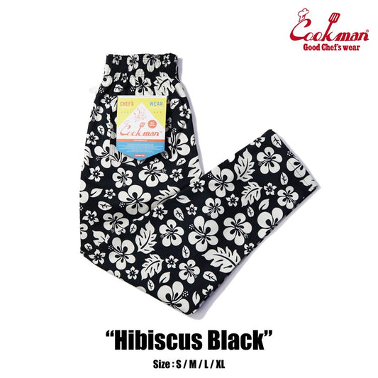 Cookman Chef Pants - Hibiscus : Black