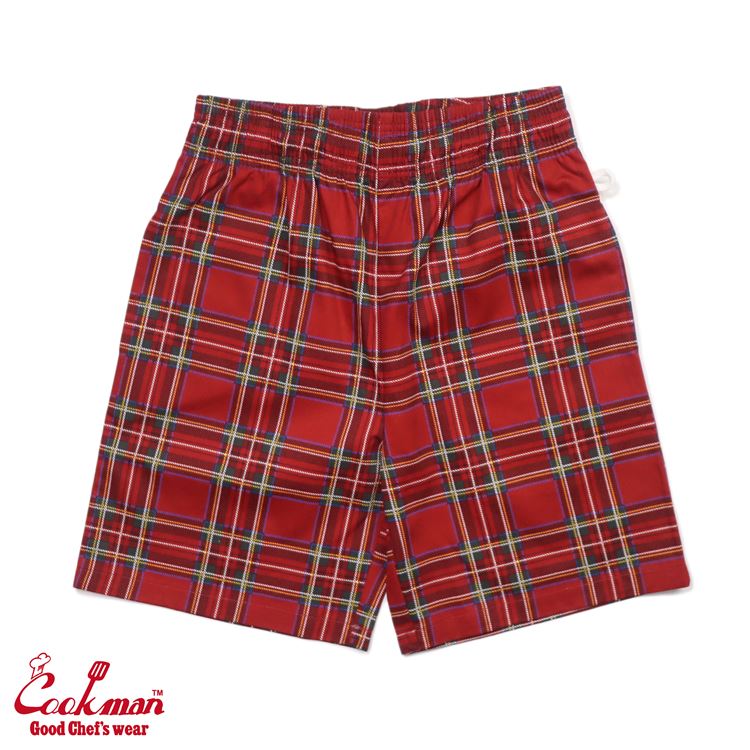 Chef Short Pants - Tartan Red