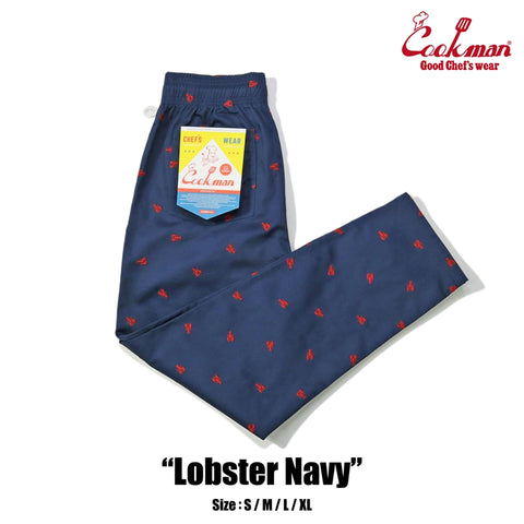 Cookman Embroidery Chef Pants -  Lobster : Navy