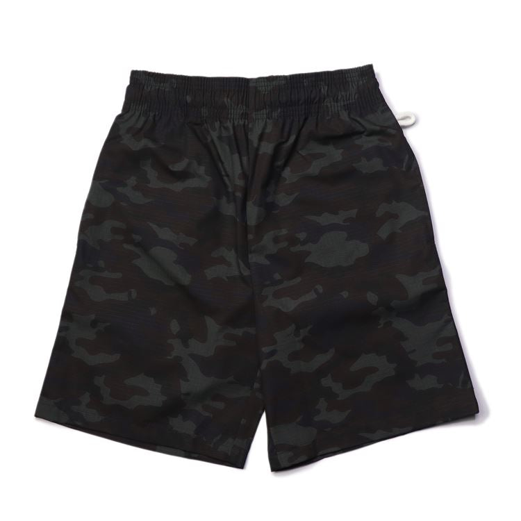 Cookman Chef Short Pants - Ripstop : Woodland Camo Black (All Sales Are Final)