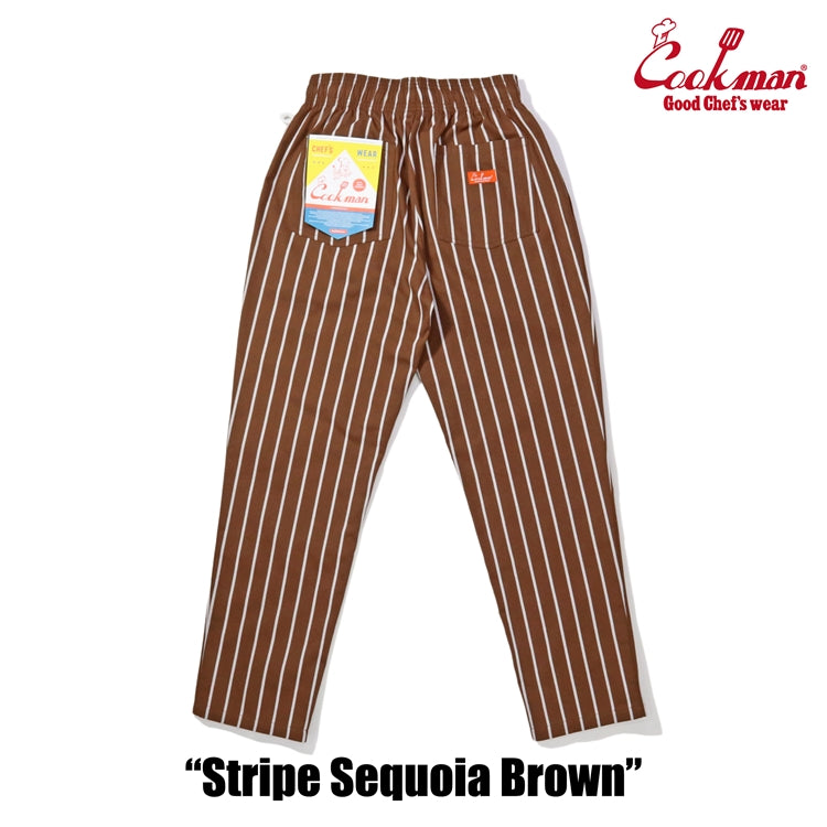 Cookman Chef Pants - Stripe : Sequoia Brown