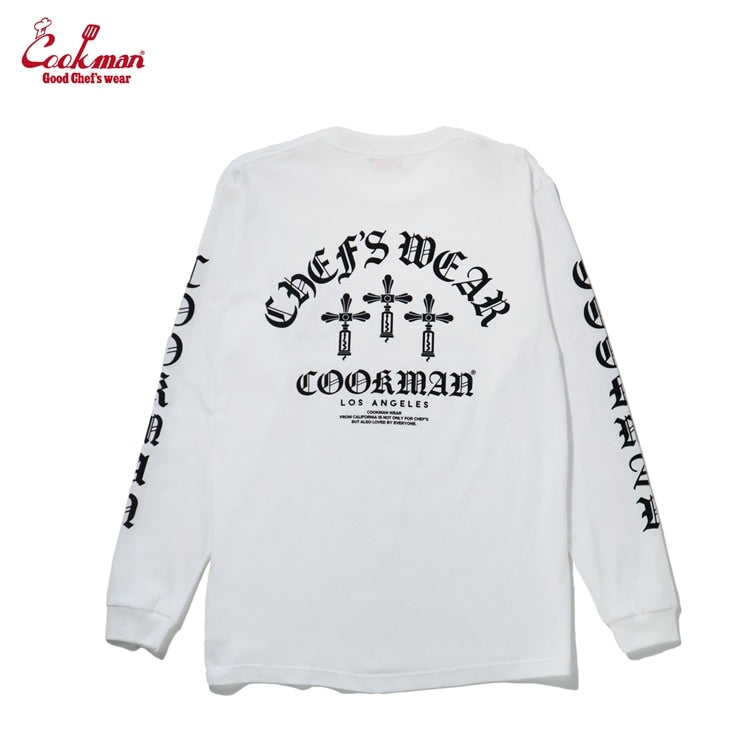 Long Sleeve Tees - Wine Opener : White