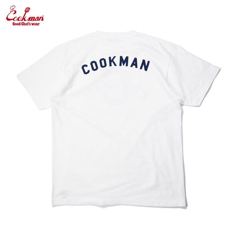 Cookman Tees - Flock Arch : White (All Sales Are Final)