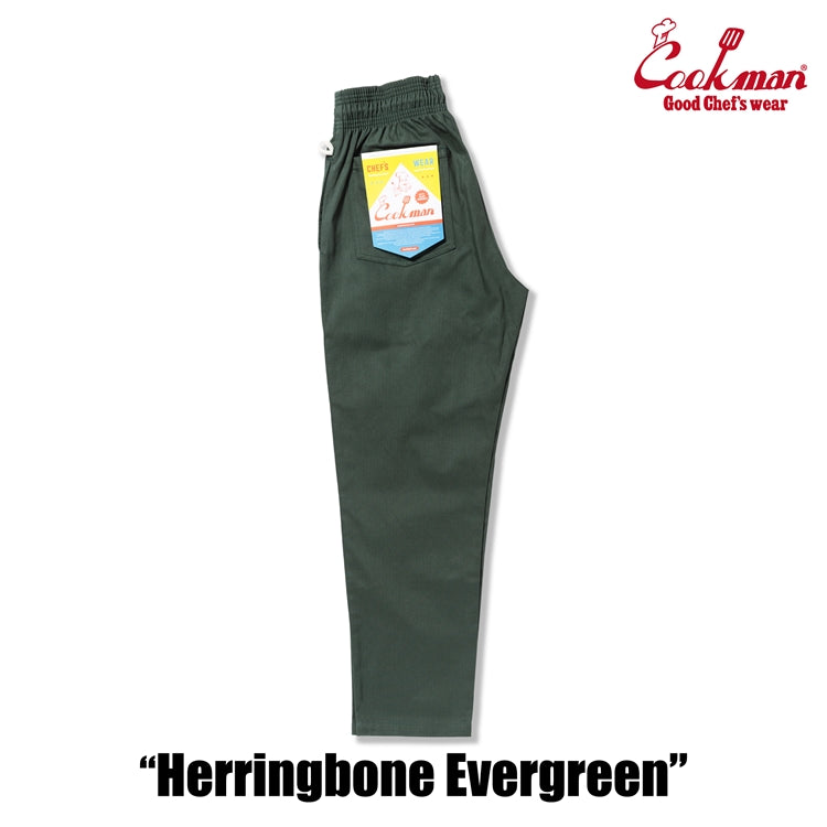 Chef Pants - Herringbone : Evergreen