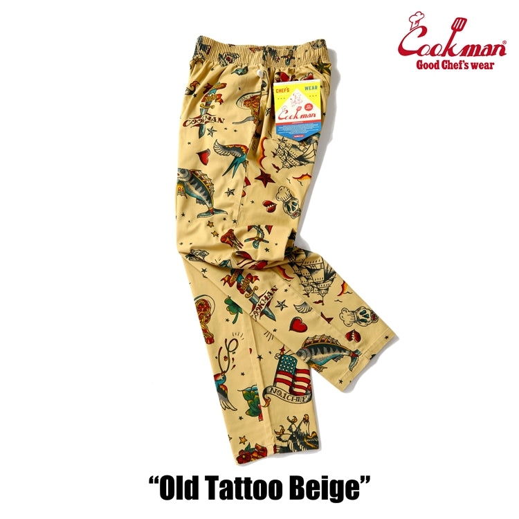 Cookman Chef Pants - Old Tattoo : Beige