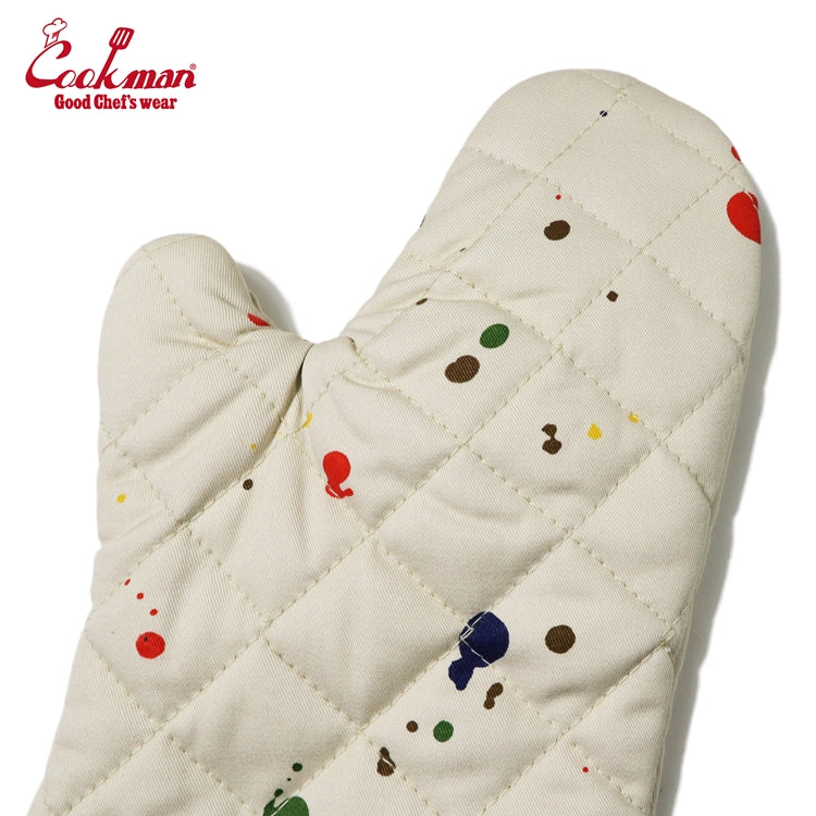 Cookman Oven Mitt - Sauce Splash : Beige