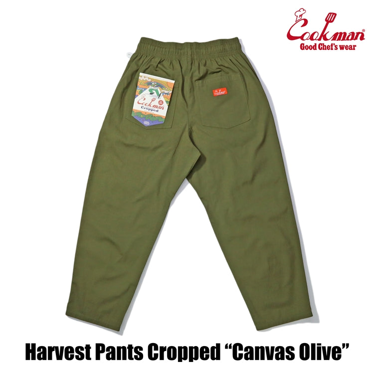 Cookman Harvest Pants Cropped Canvas - Olive