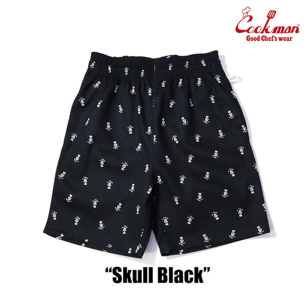 Cookman Chef Short Pants - Skull  : Black