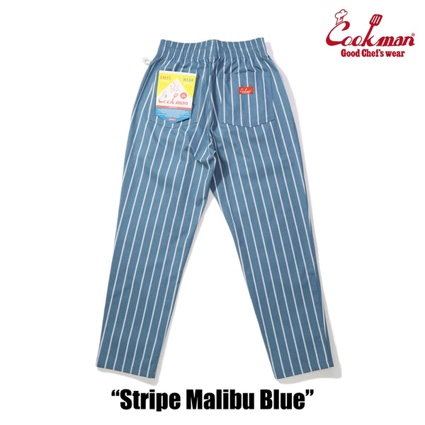 Cookman Chef Pants - Stripe : Malibu Blue