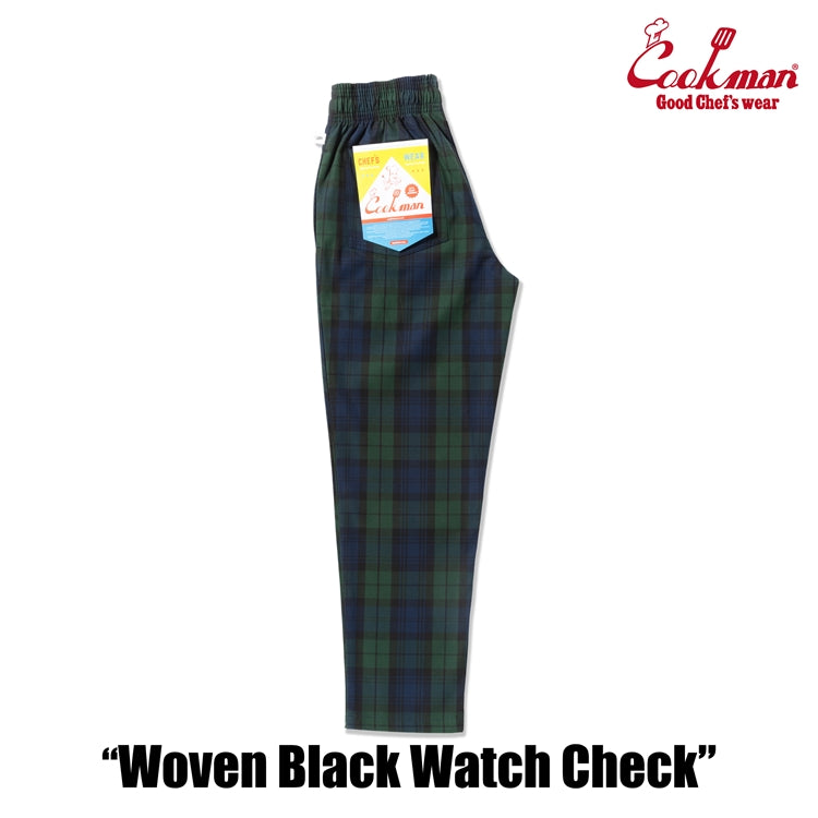 Chef Pants - Woven Black Watch Plaid