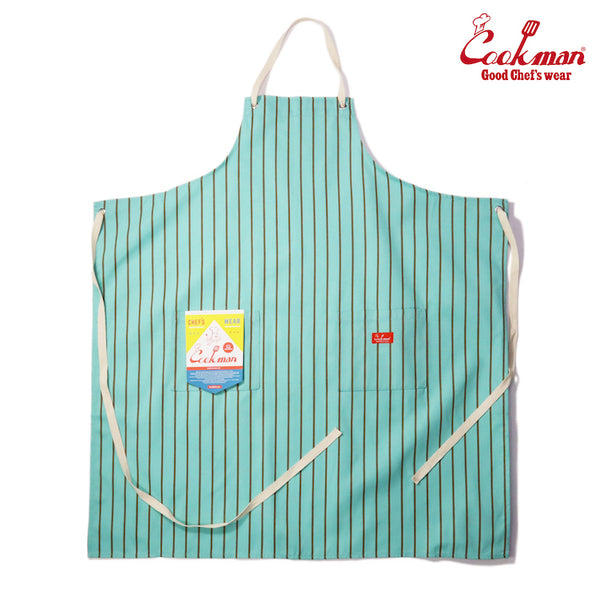 Cookman Long Apron - Mint and Chocolate