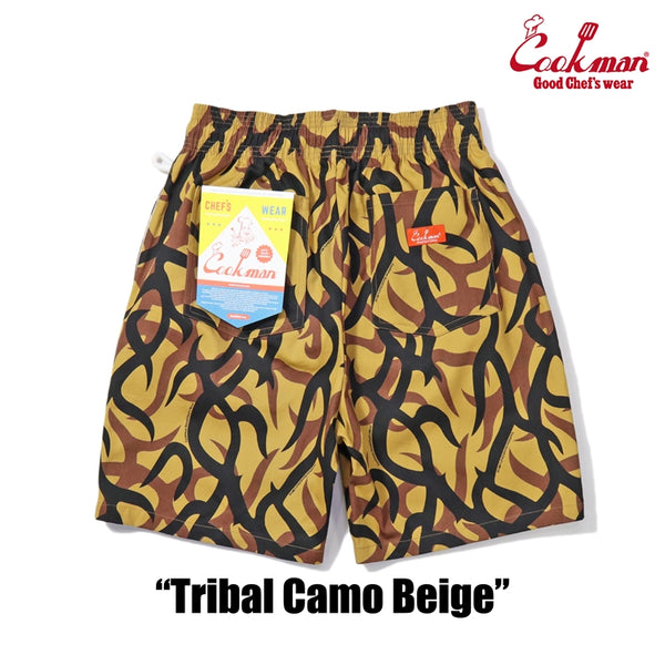 Cookman Chef Short Pants - Tribal Camo : Beige