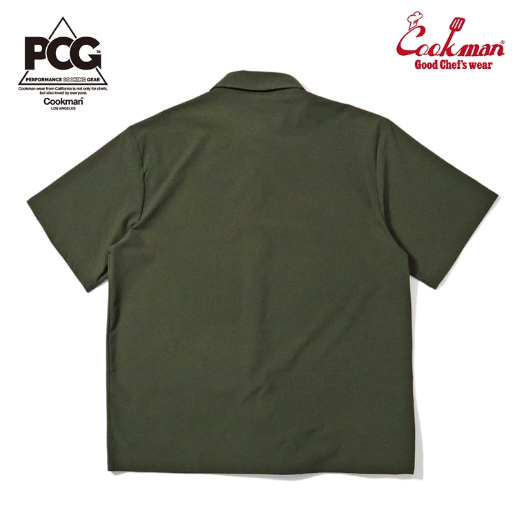 Cookman Work Shirts Short Sleeve Light - Olive