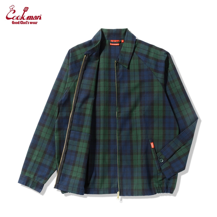 Cookman Delivery Jacket - Woven Black Watch Plaid