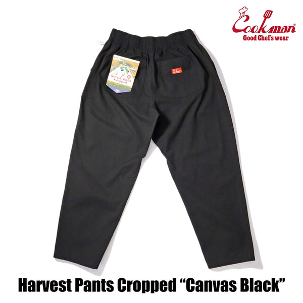Cookman Harvest Pants Cropped Canvas - Black