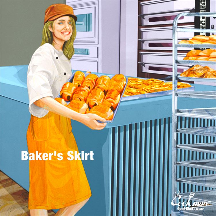 Baker's Skirt - Paisley : Black