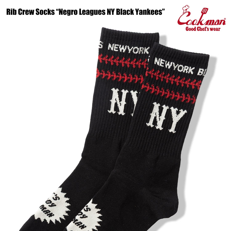 Cookman Rib Crew Socks - Negro Leagues : NY Black Yankees