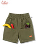 Chef Short Pants - Front pocket : Olive