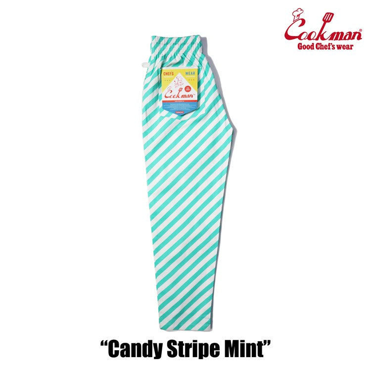 Cookman Chef Pants - Candy Stripe : Mint (All Sales Are Final)