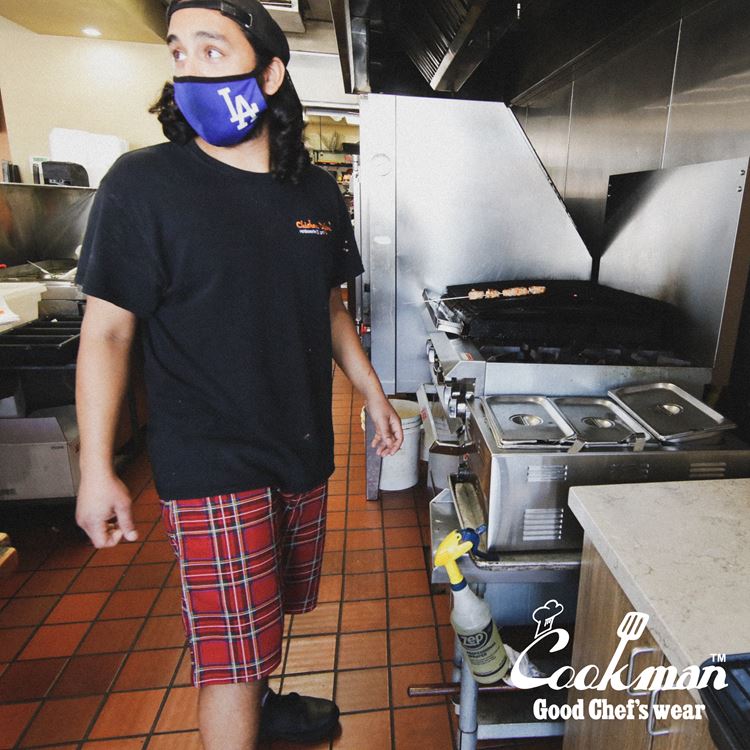 Chef Short Pants - Tartan Red