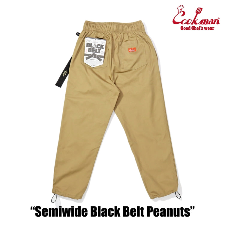 Cookman Chef Pants Semiwide - Black Belt : Peanuts