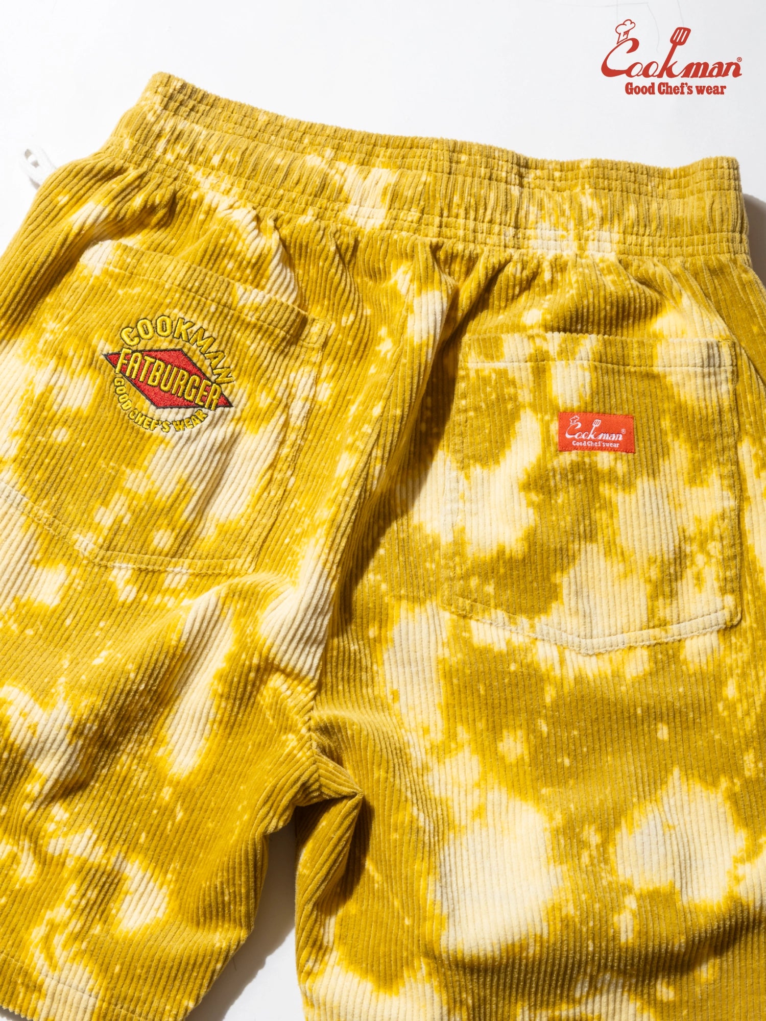 Chef Short Pants - Corduroy : FAT  Bleach Yellow