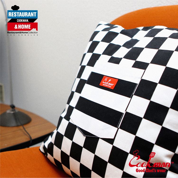 Cookman Pocket Cushion Cover (Reversible) - Checker & Border