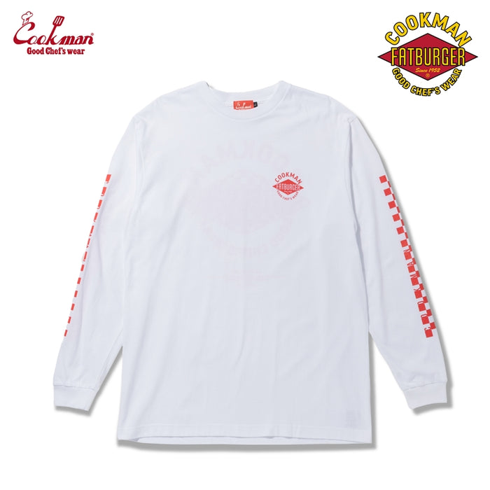 Long Sleeve Tees - FAT Checker : White