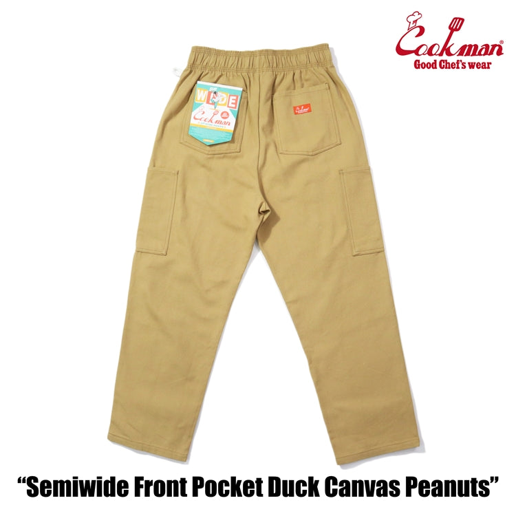 Cookman Chef Pants Semiwide - Front Pocket Duck Canvas : Peanuts