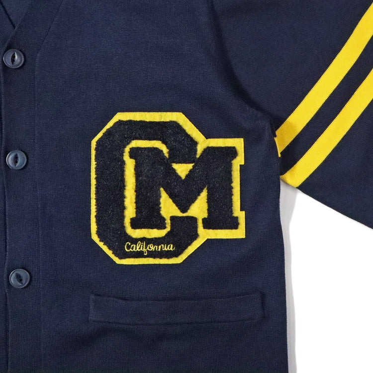 Cookman Knitted Cardigan - Letterman : Navy