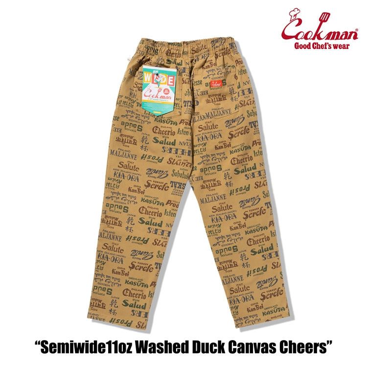 Cookman Chef Pants Semiwide -  Washed Duck Canvas Cheers