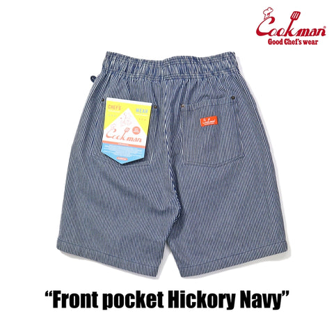 Cookman Chef Short Pants Front Pocket - Hickory : Navy