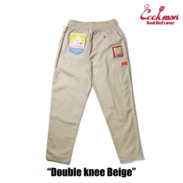 Cookman Chef Pants - Double Knee Ripstop : Beige
