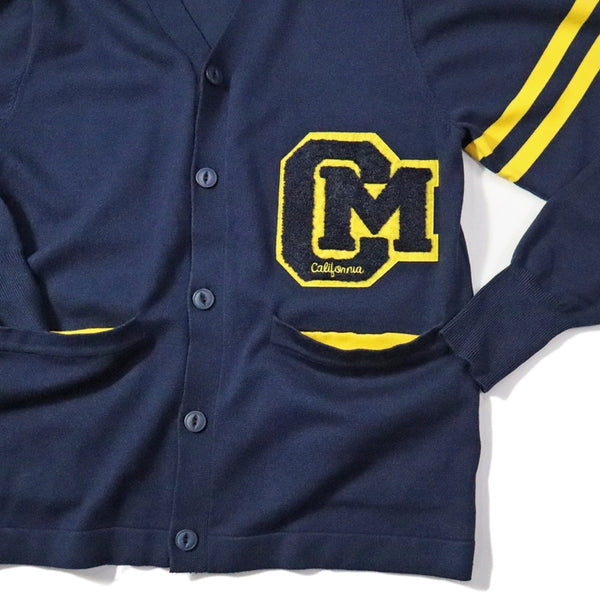 Cookman Knitted Cardigan - Letterman : Navy