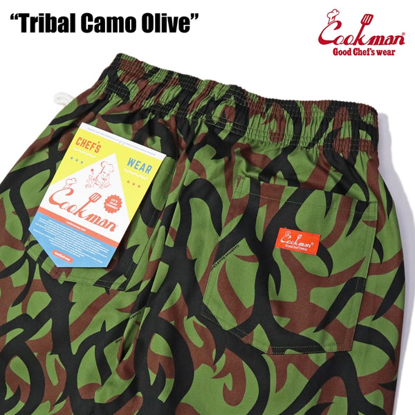 Cookman Chef Short Pants - Tribal Camo : Olive