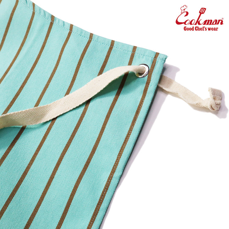 Cookman Long Apron - Mint and Chocolate